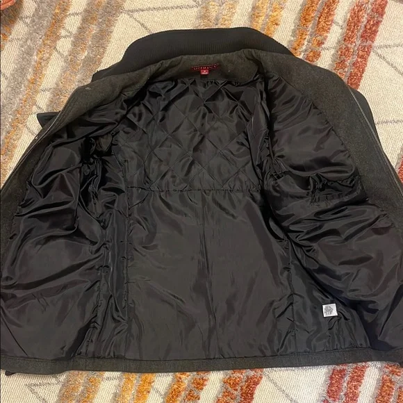 Gray Military Field Jacket with Structured Fit - Picture 4 of 6